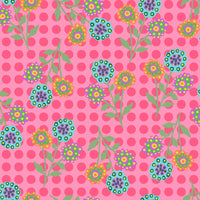 Thumbnail for Flower Dot - PINK- SALE 3 yards or more