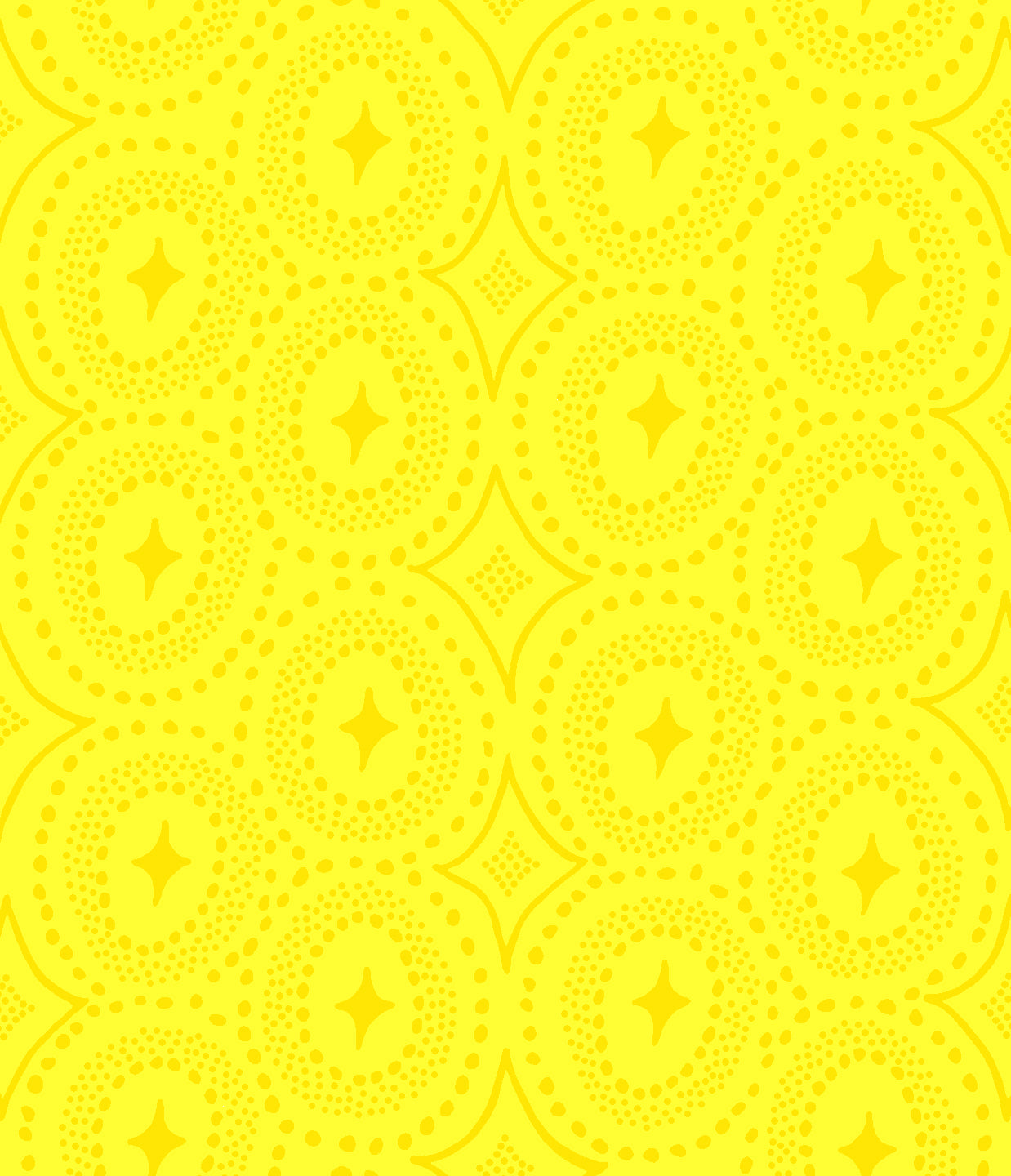 Diamond Dot - YELLOW - SALE 3 yards or more