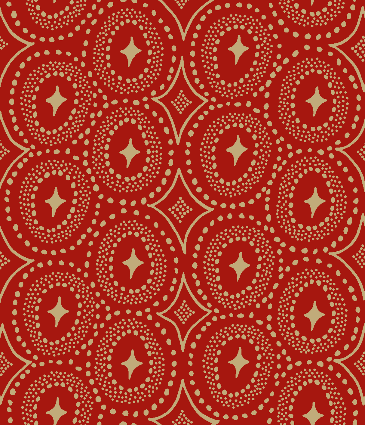 Classic Diamond Dot Red/Dirt