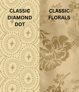 Classic Diamond Dot and Classic Florals