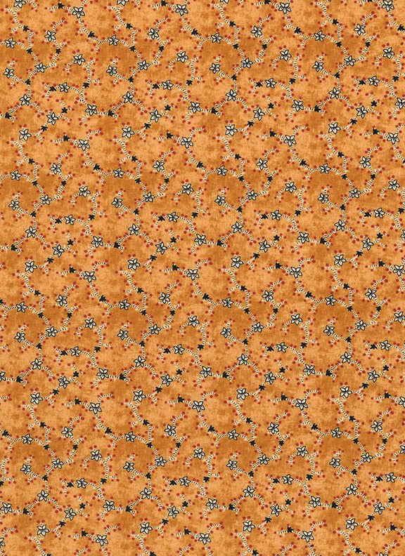 Gold/Orange Floral Vine -Vintage 2202-40