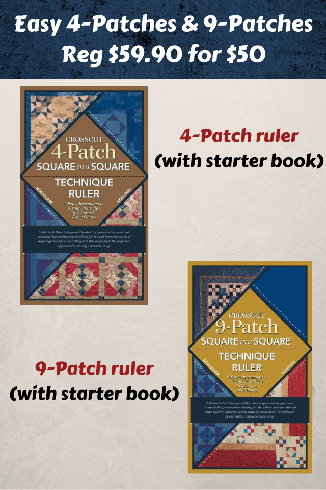 4 patch and 9 patch ruler combo pack