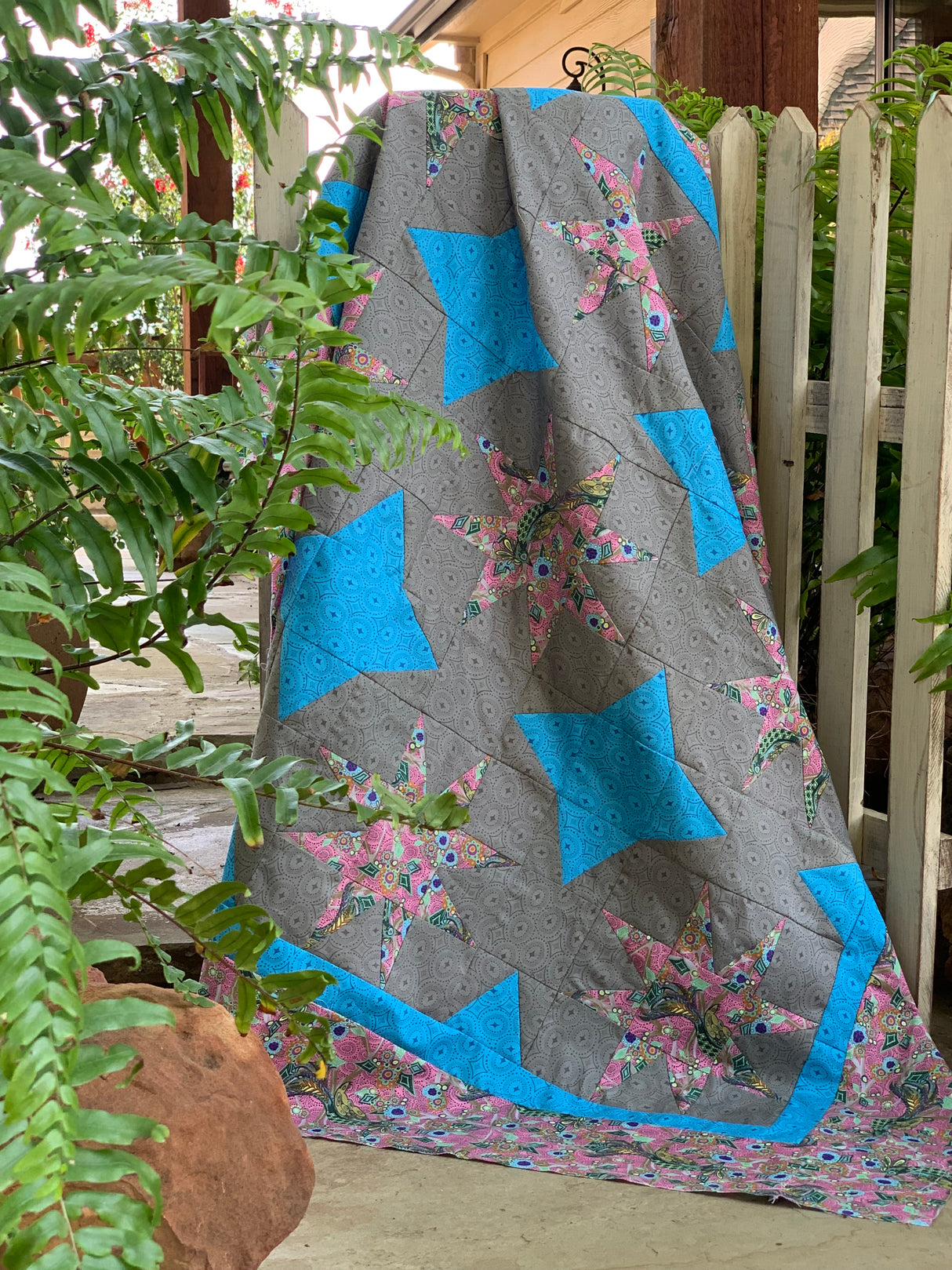 Postage Stamp Star fabric kit - Choose fabric Collection