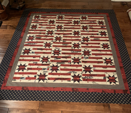 Americana - Red Railroad fabric kit