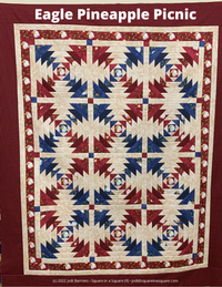 Thumbnail for Eagle Pineapple picnic fabric kit - Choose Size