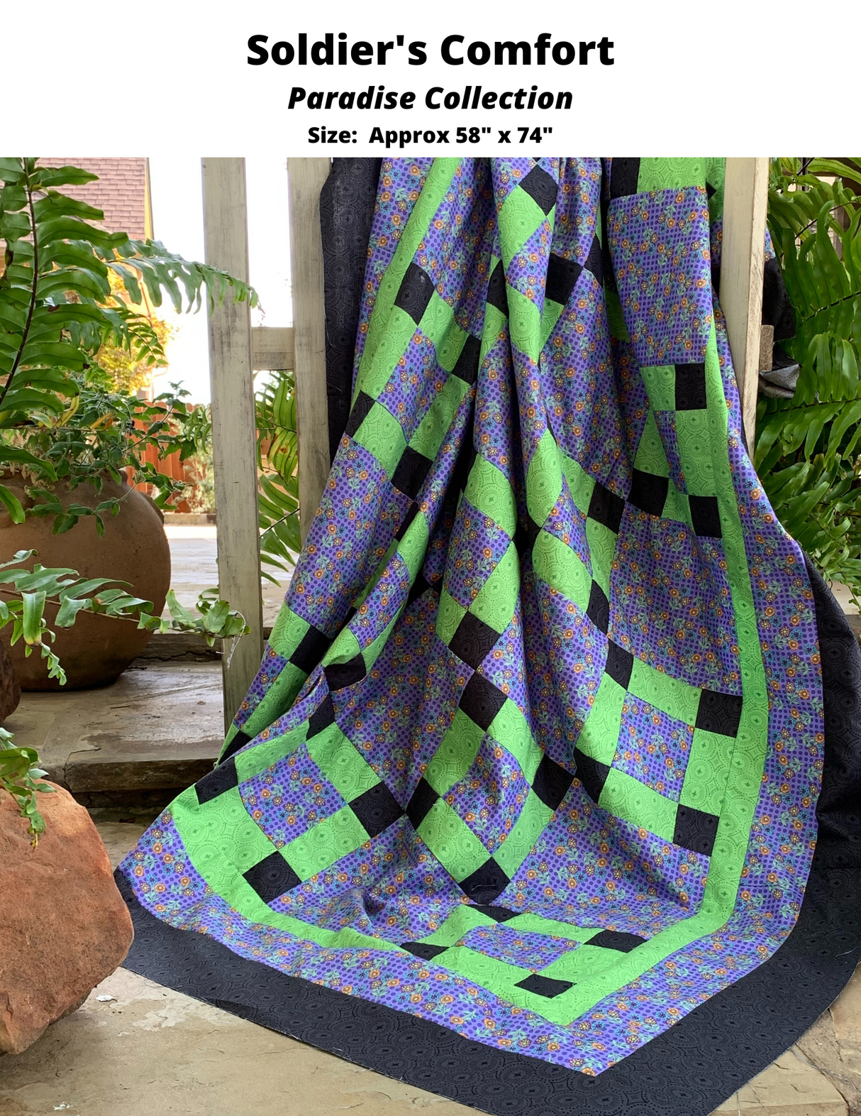 Soldier's Comfort Fabric Kit - Paradise kit or pattern