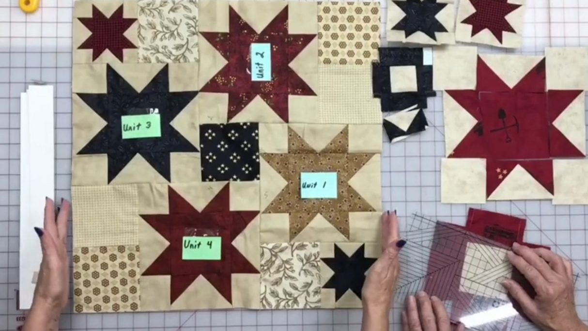 Twisted Star/Partial Seam (includes Americana quilt pattern) ePattern download