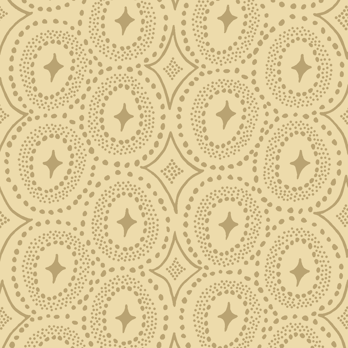 Classic Diamond Dot Tan/Dirt – Square in a Square Quilting