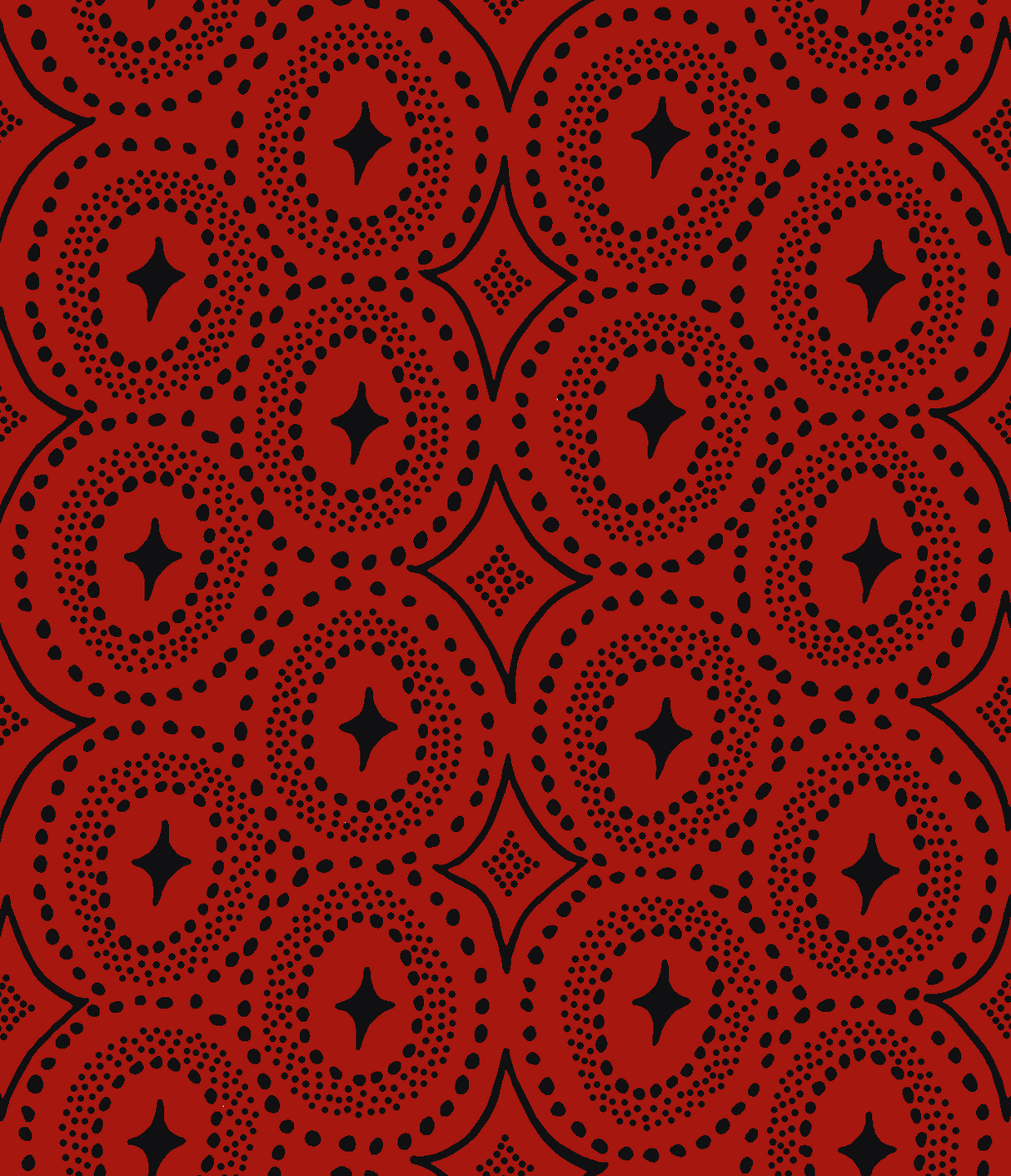 Classic Diamond Dot Red/Black