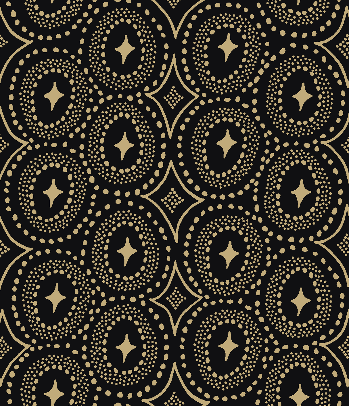 Classic Diamond Dot Black/Tan