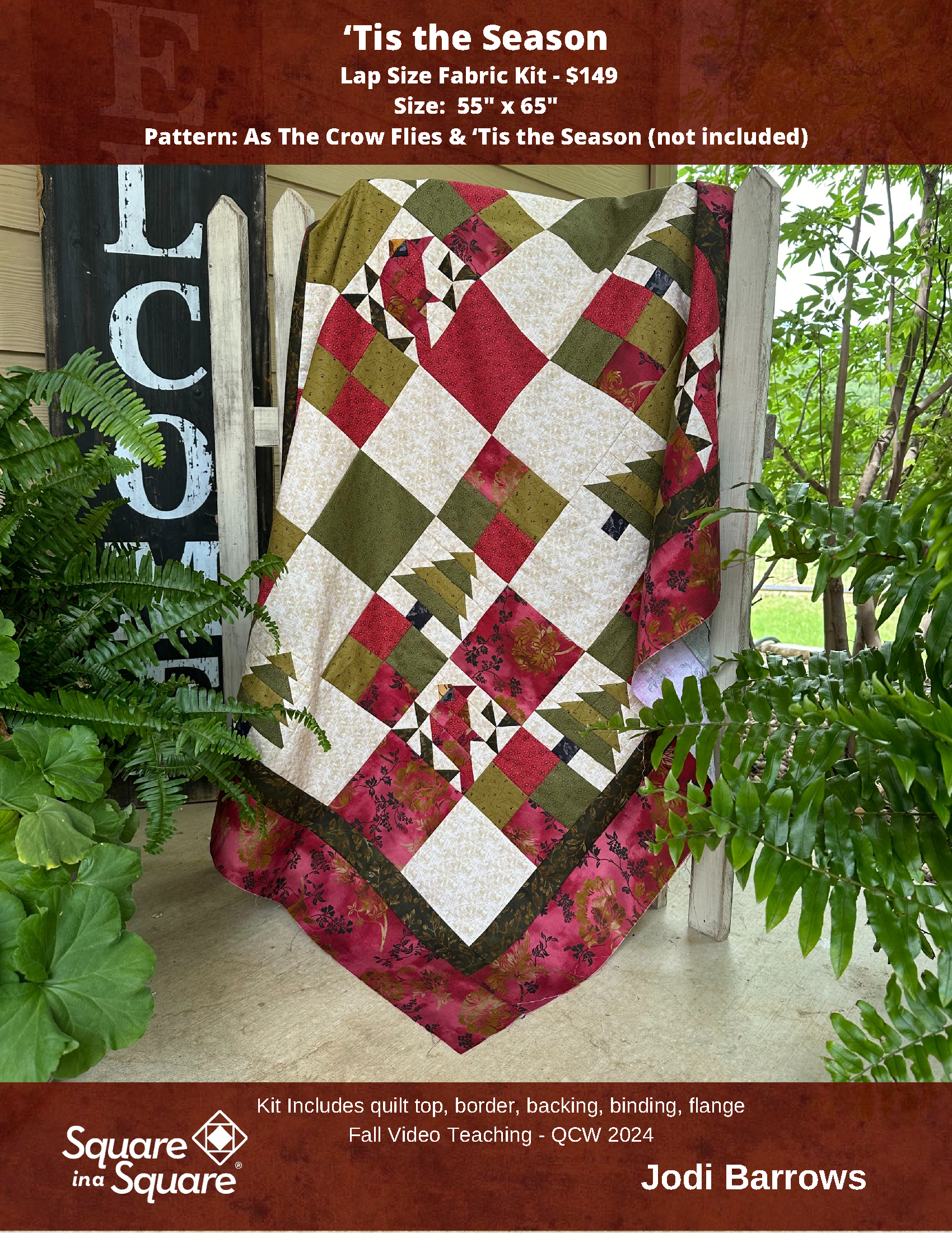 tis the Season fabric kit – Square in a Square Quilting