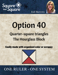 Thumbnail for Option 40 - Quarter square triangles ePattern or Hard Copy