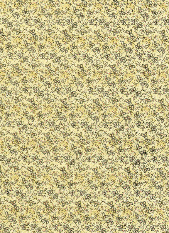 Yellow/tan Fuzzy Leaf - Vintage 2203-30