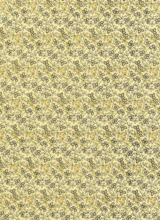 Yellow/tan Fuzzy Leaf - Vintage 2203-30