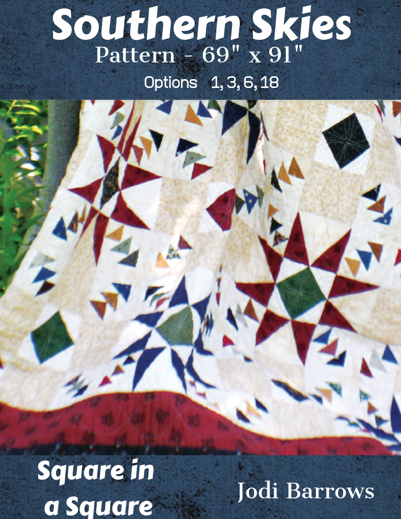 Southern Background Pattern Southern Skies ePattern or Hard copy pattern – Square in a Square