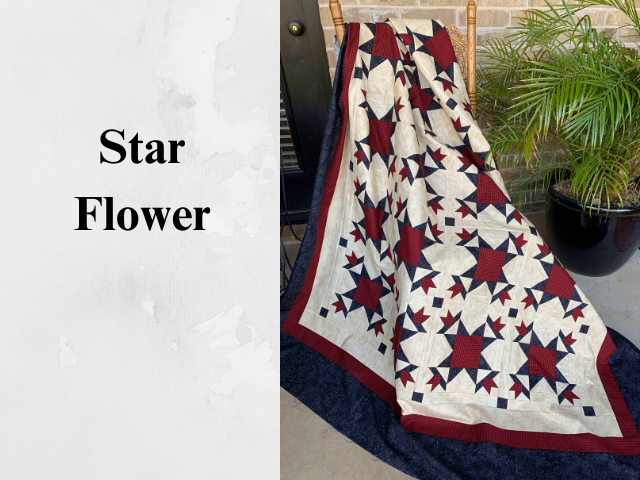 Star Flower / Fruit Salad pattern - 2 patterns ePattern