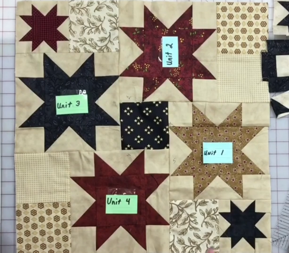 Twisted Star/Partial Seam (includes Americana quilt pattern) ePattern download