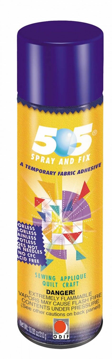 505 Spray & Fix Temporary Repositionable Fabric Adhesive 12.4oz (ORMD) –  Square in a Square
