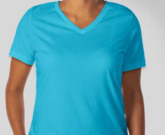 V-neck Tee Shirts - Choose Color and Size