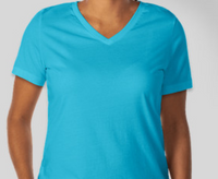Thumbnail for V-neck Tee Shirts - Choose Color and Size